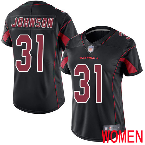 Arizona Cardinals Limited Black Women David Johnson Jersey NFL Football 31 Rush Vapor Untouchable